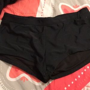 Black boyshort bathingsuite bottom